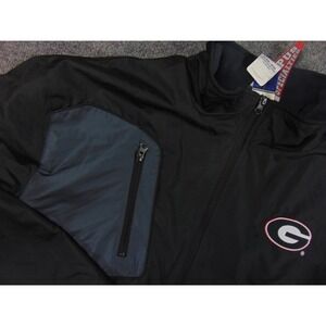 Georgia Bulldogs Jacket Mens XL Black Full Zip Campus Specialties Coat